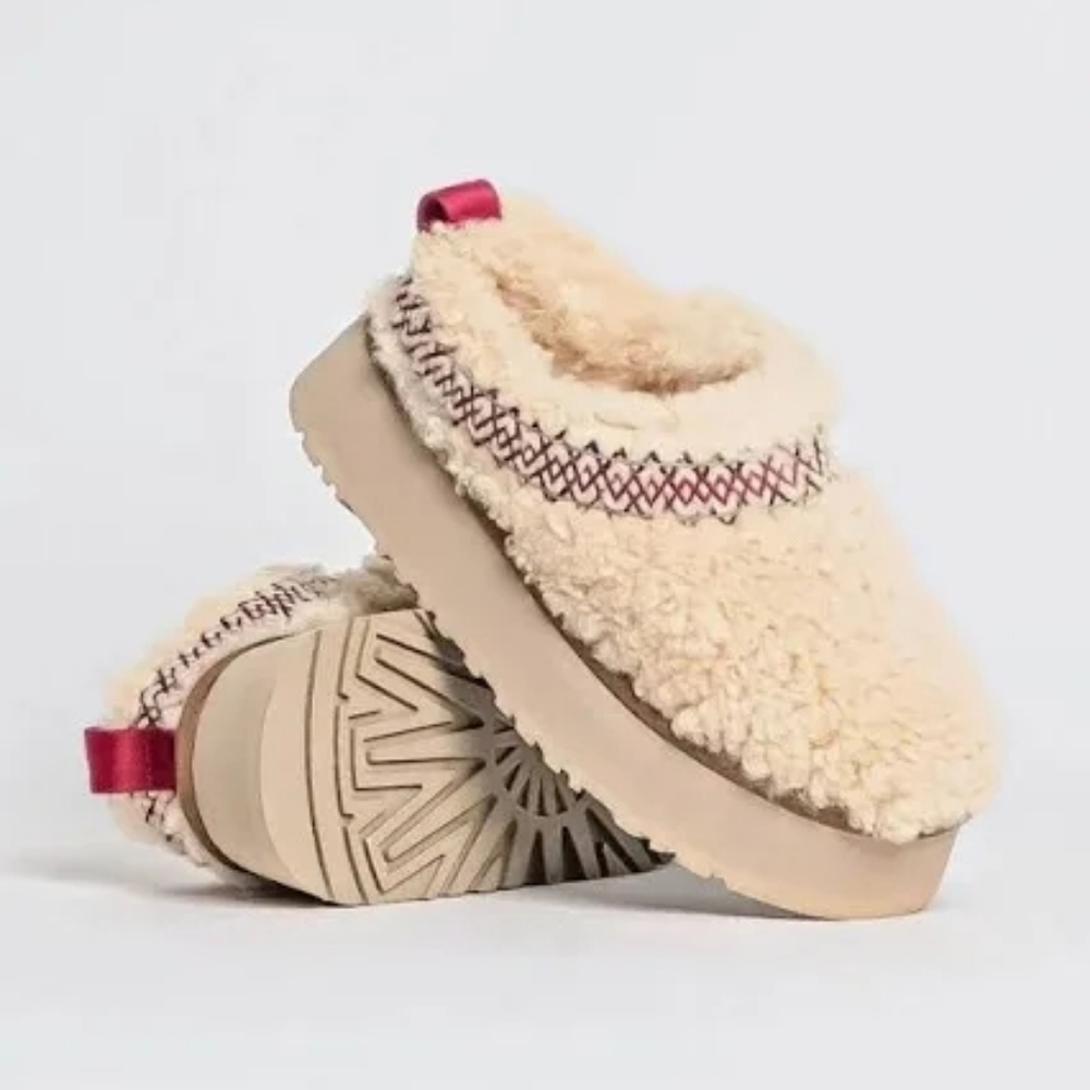Authentic UGG Tazz SlipperHeritage Braid NaturalWomen's Size US 7